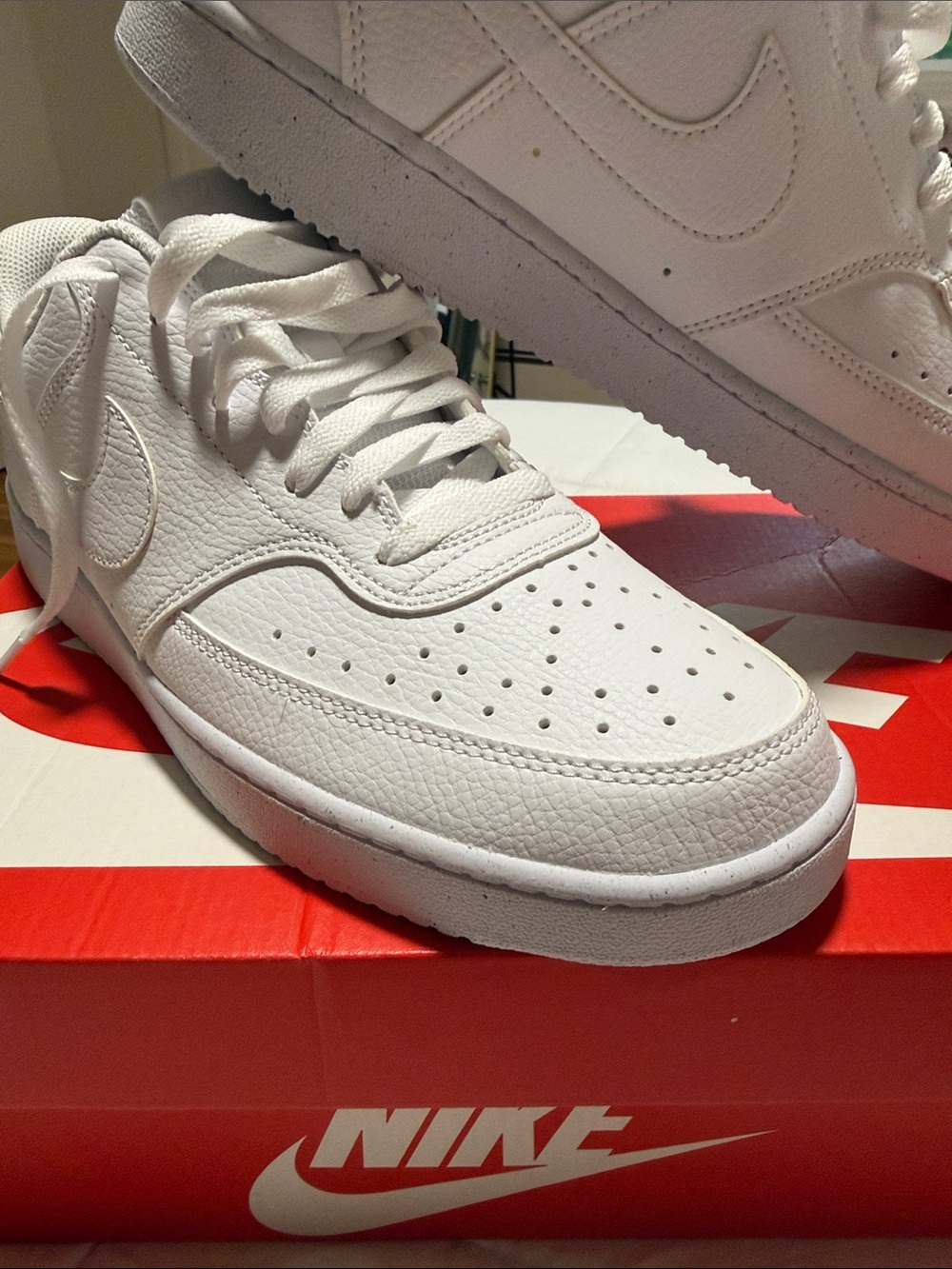 Nike Men’s White Low-Top Air Force Sneakers